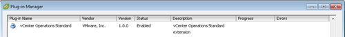 vCenter Operations - vCenter Plug-in Manager