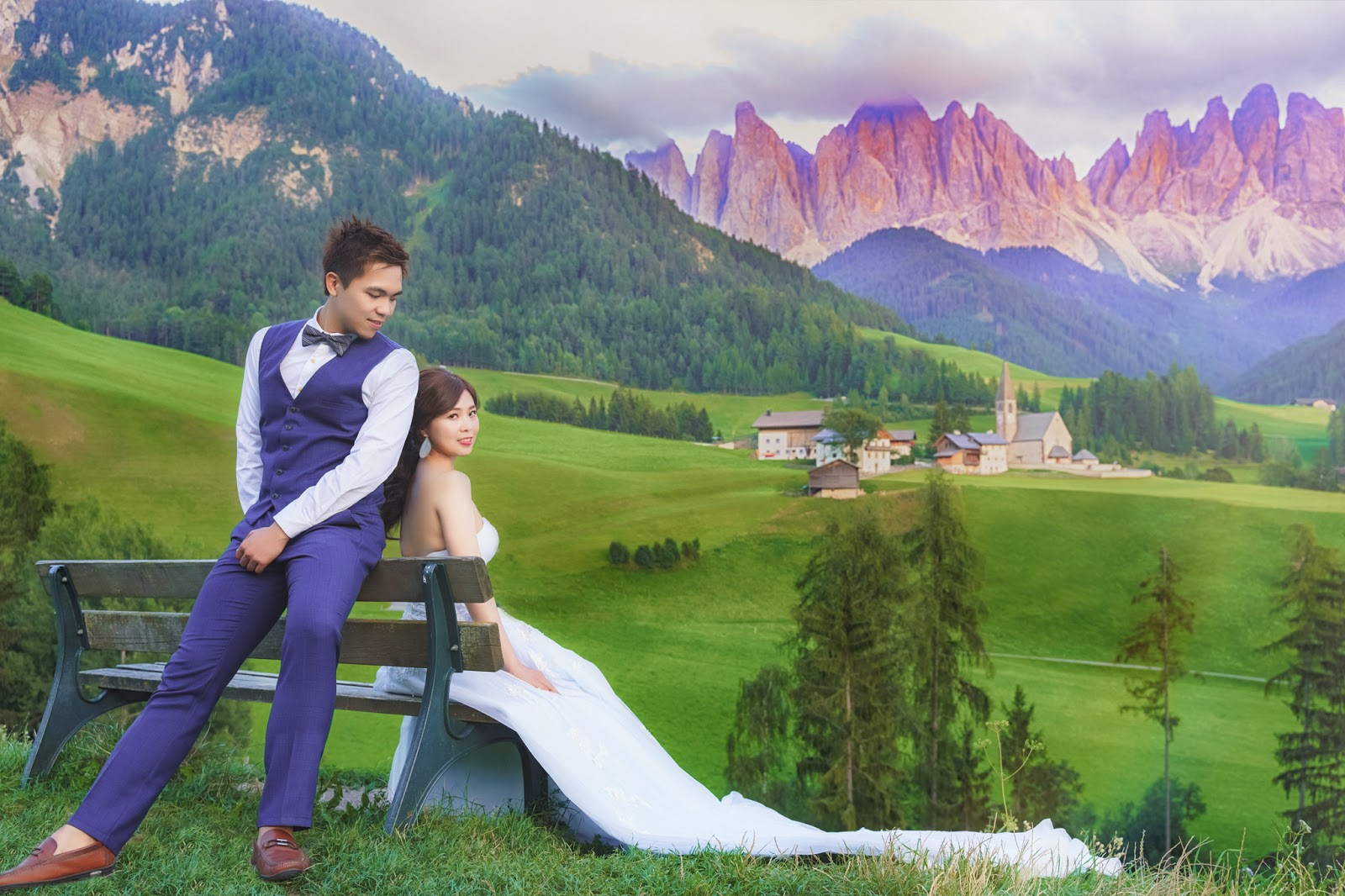 多洛米蒂 富內斯 Val di Funes 仙境婚紗 Dolomiti 義大利婚紗 Bolzano 波扎諾 威尼斯婚紗 米蘭羅馬