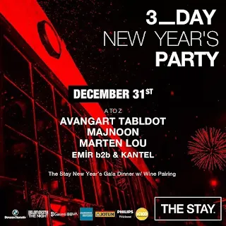 İzmir Alaçatı The Stay Warehouse 2024 Yılbaşı Özel 3-Day Party Program Menu ve Fiyatları