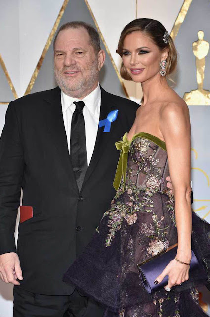 Harvey Weinstein and Georgina Chapman at 89th Annual Academy Awards