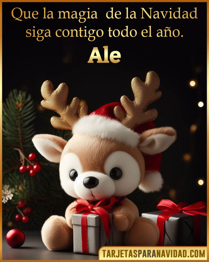 Felicitaciones de Navidad originales para Ale