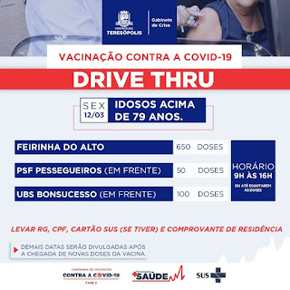 Teresópolis recebe novo lote da vacina e amplia a imunização de idosos