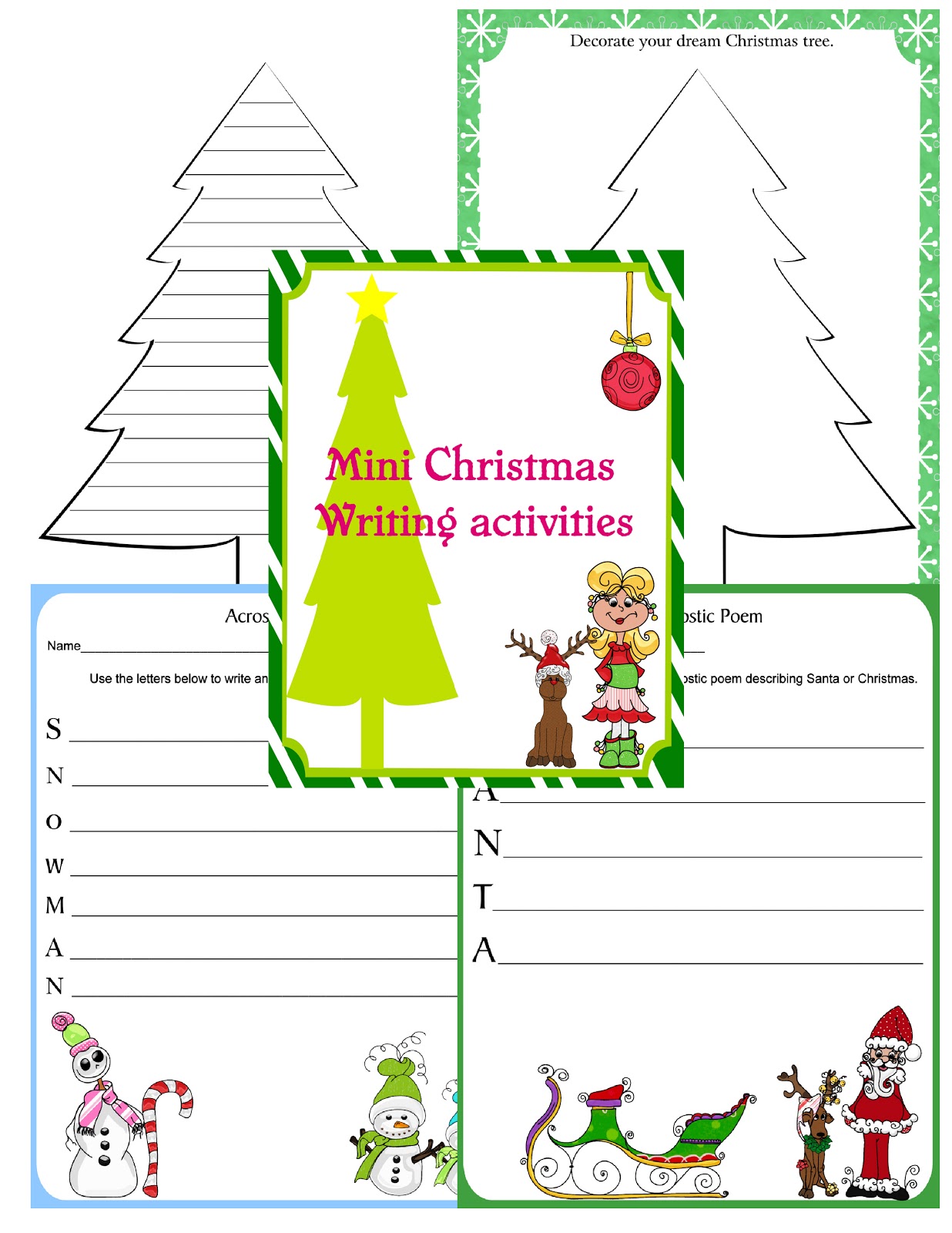 Scrap N Teach: Christmas line paper (free printables)