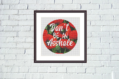 Don't be funny cross stitch pattern