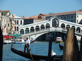 rialto bridge, grand canal, venice italy