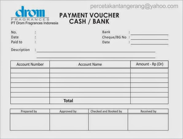 Contoh Bank Payment Voucher Contoh Bank Payment Voucher You Can