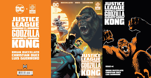 DC and Legendary Comics JUSTICE LEAGUE VS. GODZILLA VS. KONG sound covers
