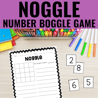 Free Noggle Game: Number Boggle for the Classroom