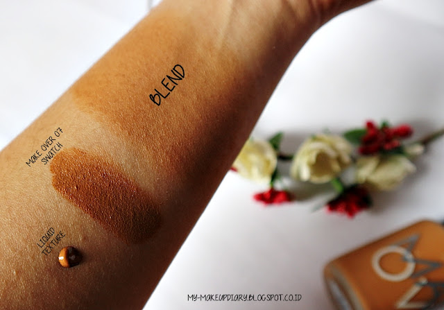 Swatch Make Over Matt Foundation in Caramel 07