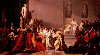 Stabbing death of Julius Caesar in Roman senate