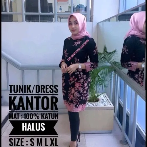 Best Model Baju Batik Wanita Tunik Batik Atasan Batik Di Belanja1234 Tokopedia - Model baju batik atasan wanita kantor