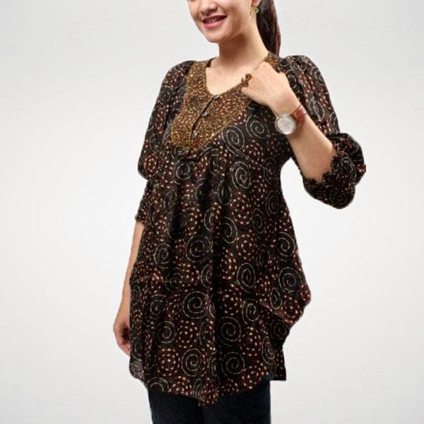 Gaya Terkini Model Baju Batik Hamil Modern