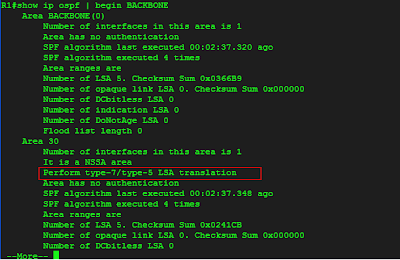 translation type 7 to type 5 lsa