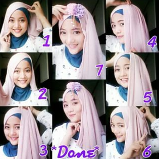 Tutorial dan Foto Cara Pakai Hijab Modern Layer Gaya Terbaru 2016