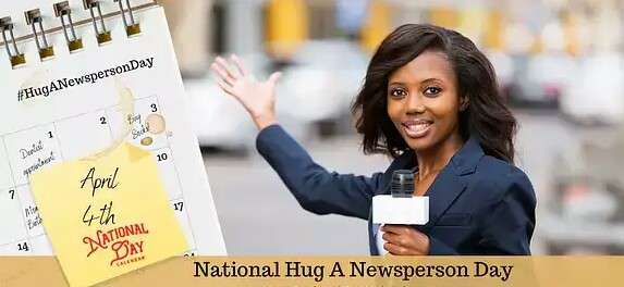 National Hug a Newsperson Day Wishes Beautiful Image