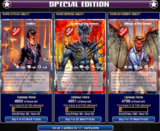 Demons ability set at Superhero City features Hellfire, Scales of the Demon and Wings of the Demon