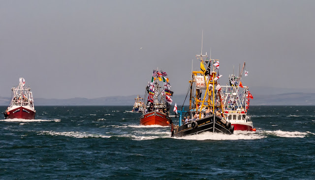 Photo of another local boat - Silver Fern - leading the way before winning the race