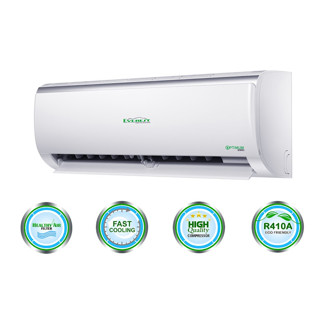 EVEREST Split Type Wall Mounted Aircon 1.0 HP - ETR210AST-HF