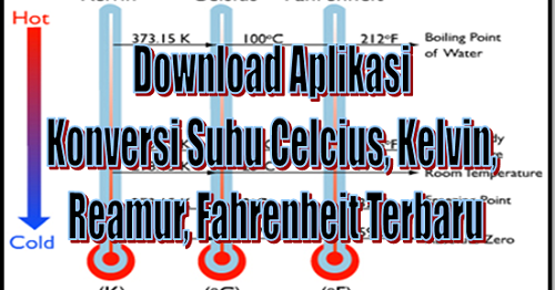 Download Aplikasi Konversi Suhu Celcius, Kelvin, Reamur 