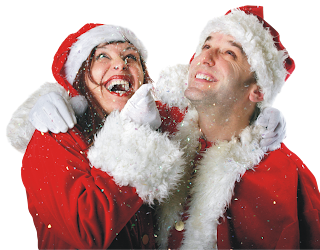 Christmas Couple Photo Wallpaper