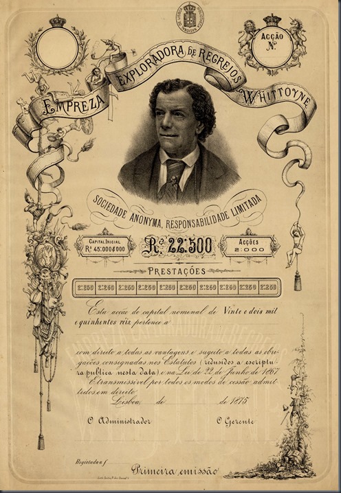 1875 Empreza de Recreios Whittoyne
