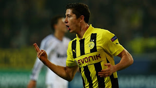 Lewandowski cetak 4 gol pada leg 1 Dortmund vs Madrid