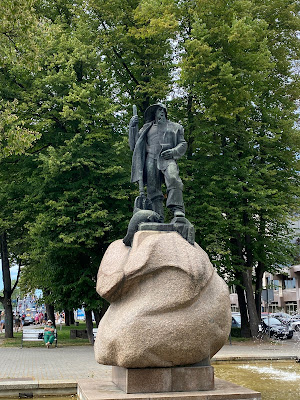 Fishermen statue in Klaipėda, Lithuania