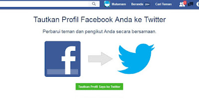 Menghubungkan Akun Facebook dengan Twitter