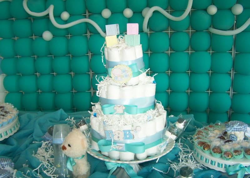 fiestas de baby shower Turquoise Baby Shower Decorations | 800 x 572