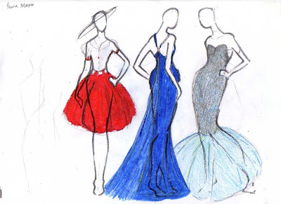 Fashion Designs Sketches on Mr  Oliver S Art Blog From Acnd  Fashion Design Sketches