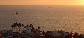 Puesta de sol en Puerto Vallarta Mexico