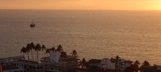 Puesta de sol en Puerto Vallarta Mexico