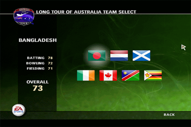 Tour unlocker for EA Cricket 07