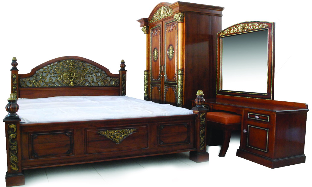 Mebel Kayu Minimalis Bed set Classic royal