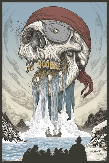 The Goonies Screen Print by Randy Ortiz