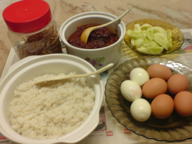 Blog Cik Ina Do Do Cheng: Juadah bersahur ; nasi lemak 