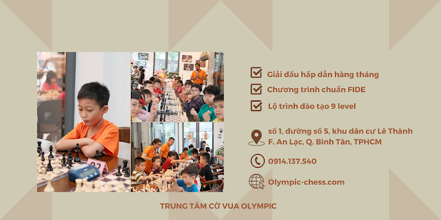 trung tâm đào tạo cờ vua dành cho thiếu nhi tại quận Bình Tân TP.HCM