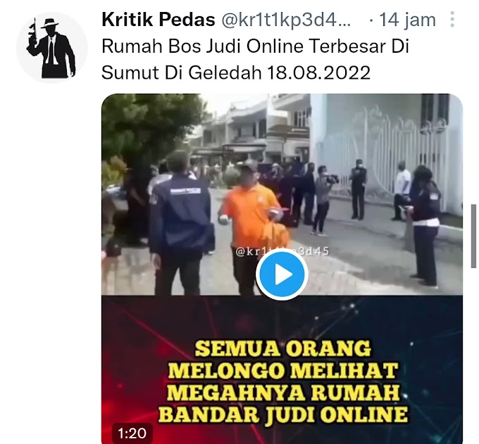 Penggeledahan Rumah Bos Judi online di Sumatera Utara