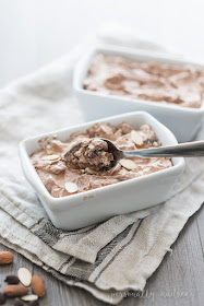 Homemade Double Chocolate Almond No Churn Ice Cream | personallyandrea.com