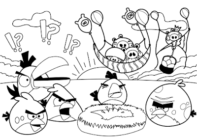 Desenhos dos Angry Birds para Colorir e Imprimir - Desenhos para Pintar