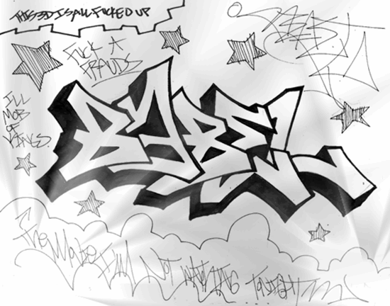 graffiti fonts wildstyle. quot;BAZELquot; Graffiti font