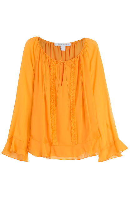 An Orange Boho Blouse