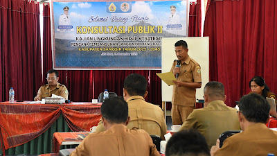 Pemkab Samosir Gelar Uji Publik KKLHS RPJPD Tahap II