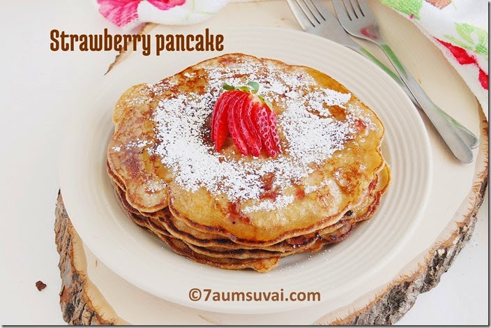Strawberry pancake 