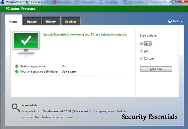 برنامج Microsoft Security Essentials اخر اصدار
