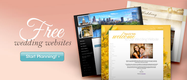 With free wedding websites from WeddingWirecom the entire process has been