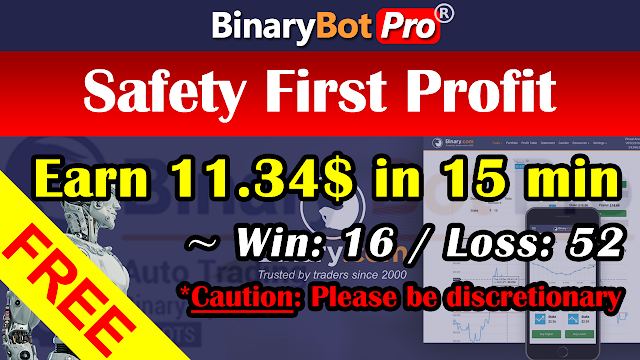 Safety First Profit | Binary Bot | Free Download