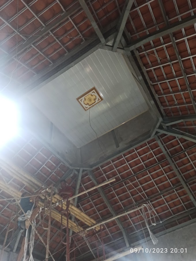 Renovasi Masjid Baitul Muttaqin - Pemasangan Plafon (Tahap III) 