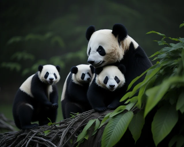 Panda bears, Description, Habitat, Diet, Reproduction, Behavior, Threats, and facts wikipidya/Various Useful Articles