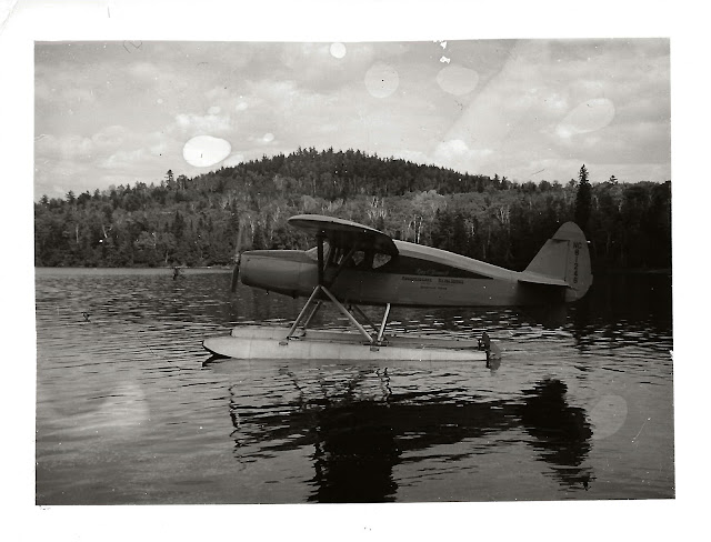 Roy O'Donnell's plane at Allagash Lake, 22 June 1946